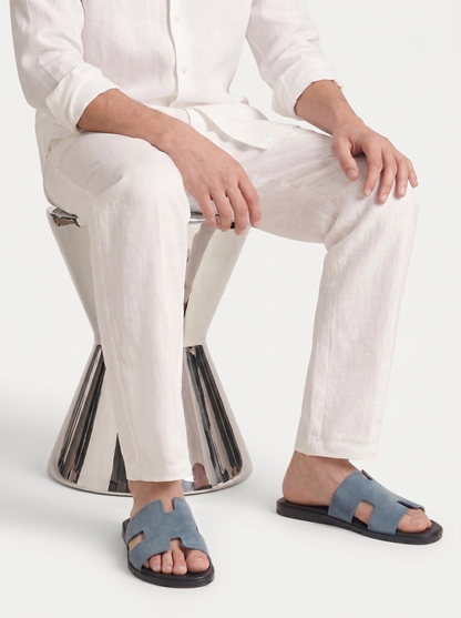 Belluno Suede Sandals Taupe