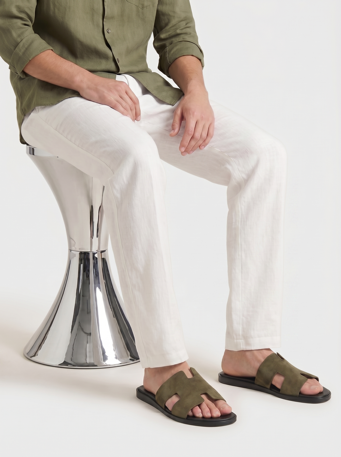 Belluno Suede Sandals Taupe